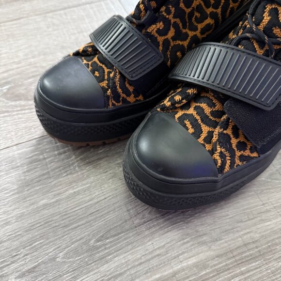 Converse Mesh Utility Chuck Taylor All Star GR 82 Leopard Boots Women Sz 7 - Picture 3 of 8